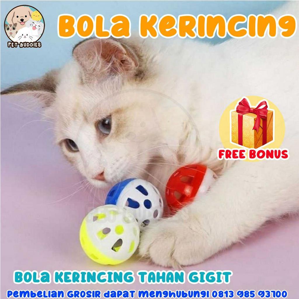 [FREE BONUS]Bola Kerincing Mainan Interaktif Kucing/Anjing