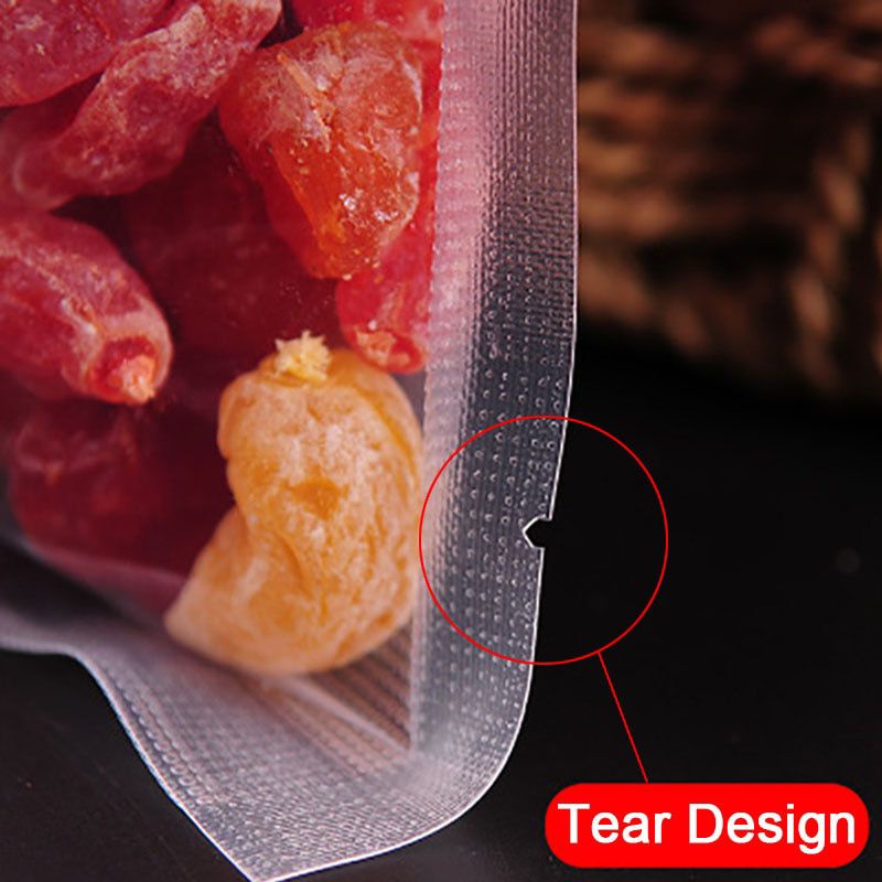 Kantong Plastik Vacuum Sealer Storage Bag 100PCS - HK-08 - Transparent