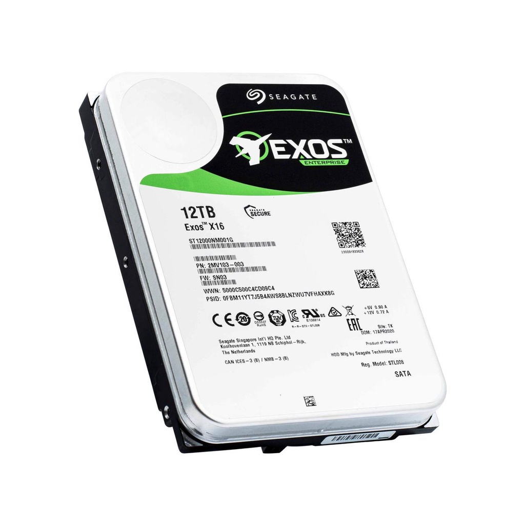 SEAGATE EXOS X16 12TB 3.5&quot; 7200RPM 256MB SATA HDD