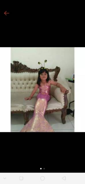 Costume mermaide anak anak