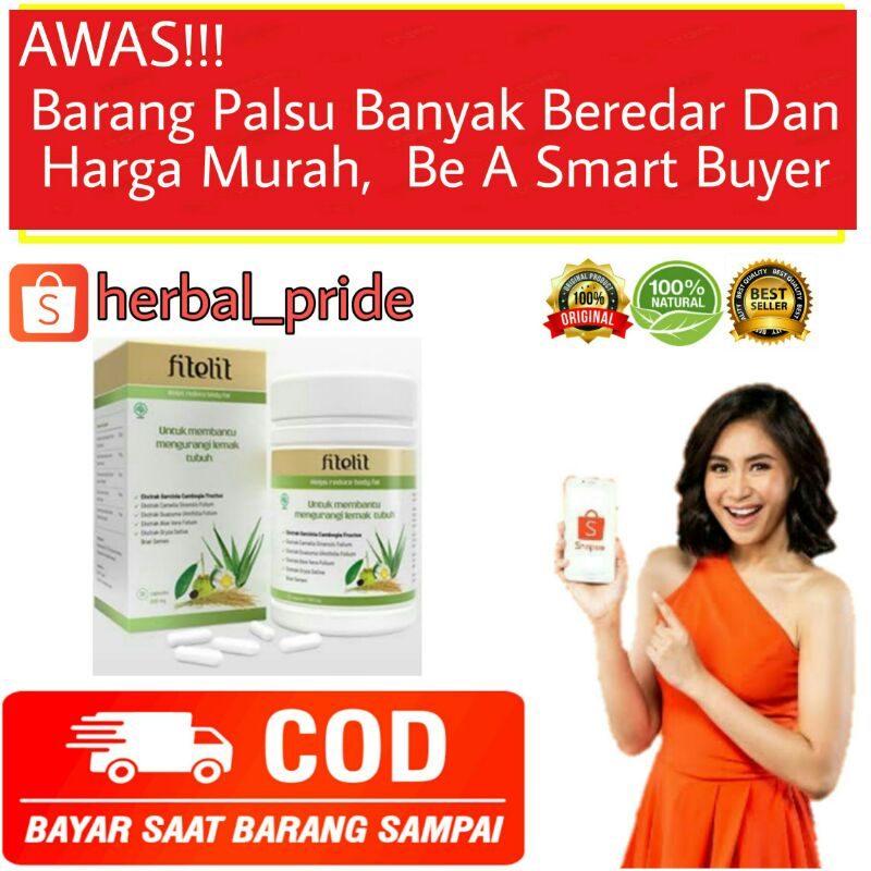 Fitelit Asli Obat Pelangsing Badan Cepat Herbal BPOM