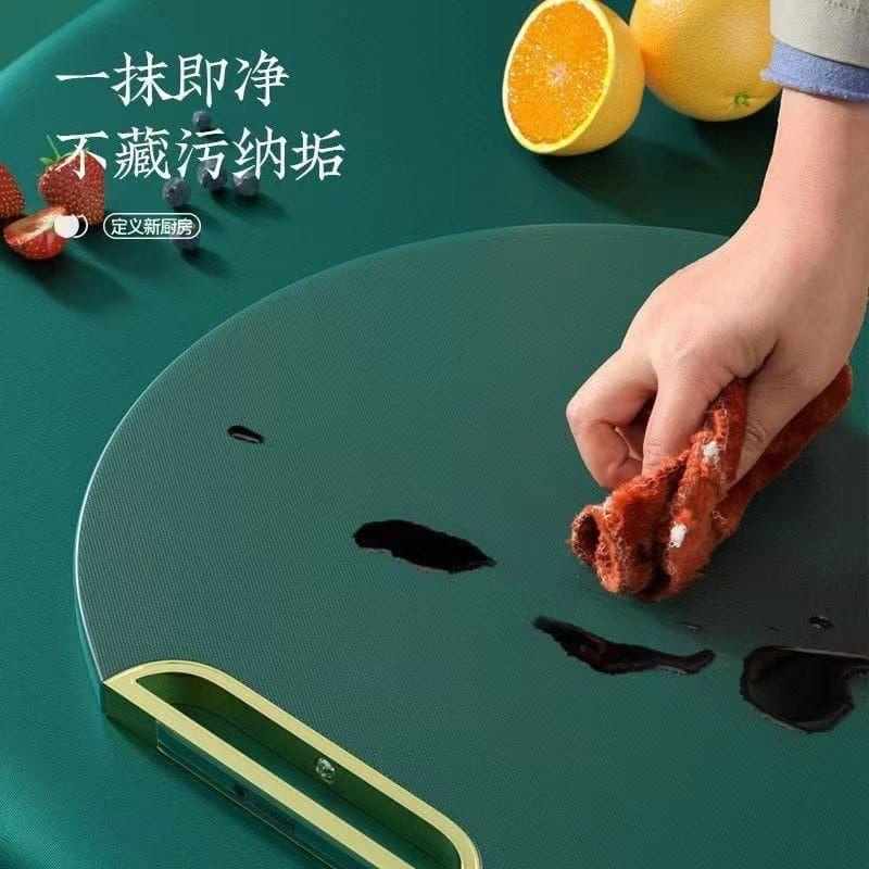 Talenan Dapur / Talenan Anti Jamur Cutting Board Talenan Bulat 2 IN 1 Plus Parutan