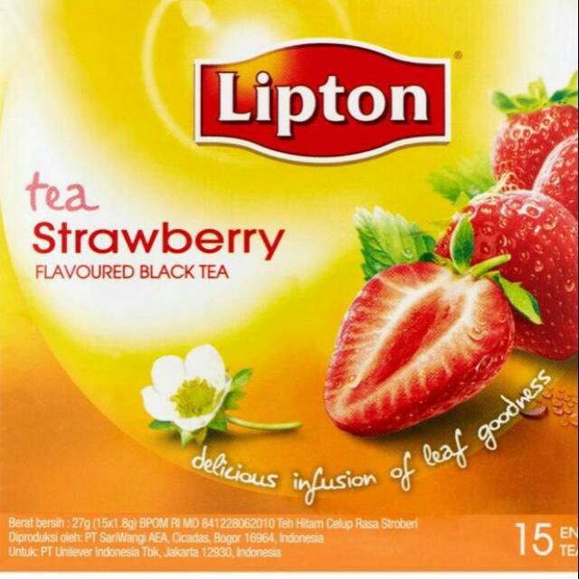 

Lipton Tea strawberry flavoured black tea