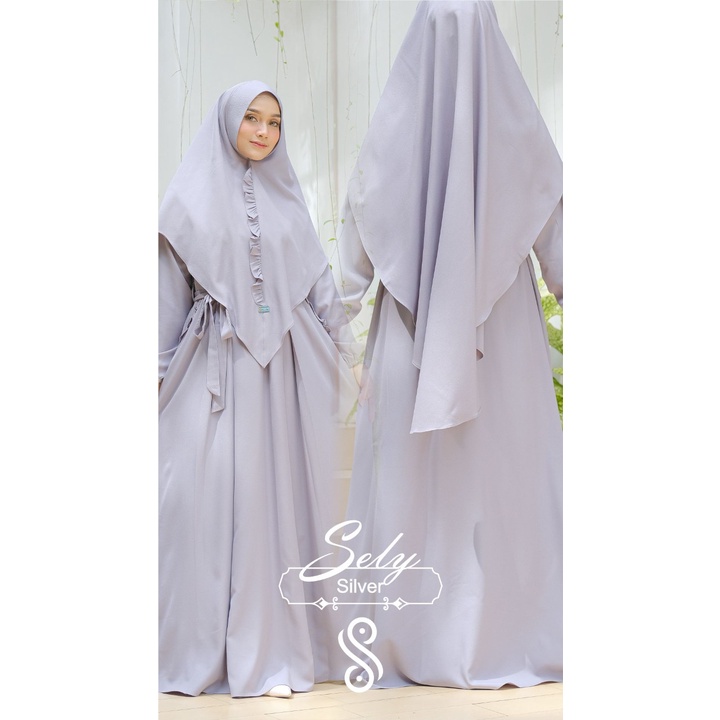 SET GAMIS SAVARA SELY SILVER