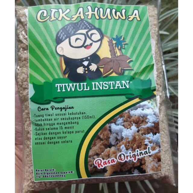 

Karak tiwul / tiwul instan / nasi tiwul instan / makanan sehat merk "CIKAHUWA