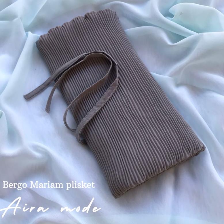 Bergo Mariyam Plisket Lidi Full Ceruty Babydoll/Bergo Plisket Tali