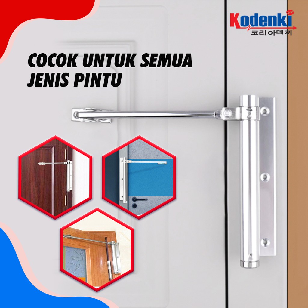 KODENKI Mini Hidden Door Closer - Penutup Penahan Pintu Otomatis