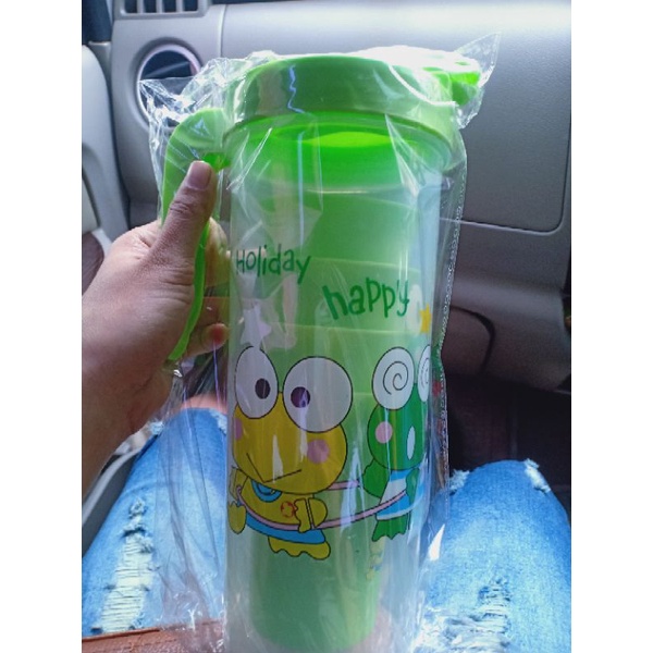 teko beranak karakter/teko set gelas plastik