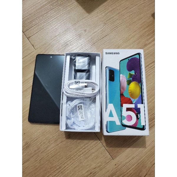 SAMSUNG GALAXY A51 RAM 6/128GB SECOND RESMI SEIN FULLSET NO MINUS