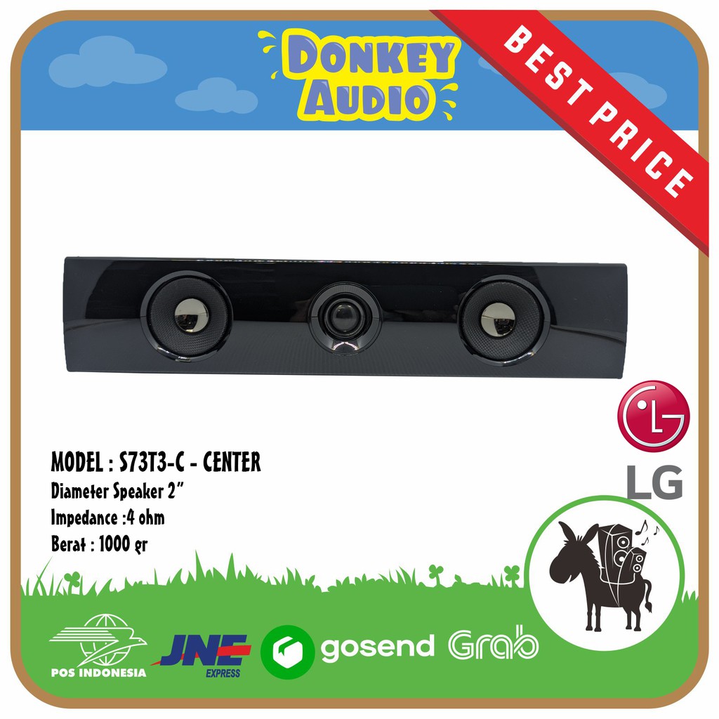 SPEAKER CENTER SATELIT LG 2.5 INCH HITAM SPIKER PASIF