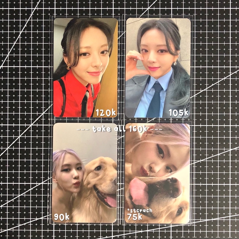 PC PHOTOCARD YUNA ITZY BENE GUESS WHO & ROSÉ ROSE BLACKPINK POB KTOWN GUGUK