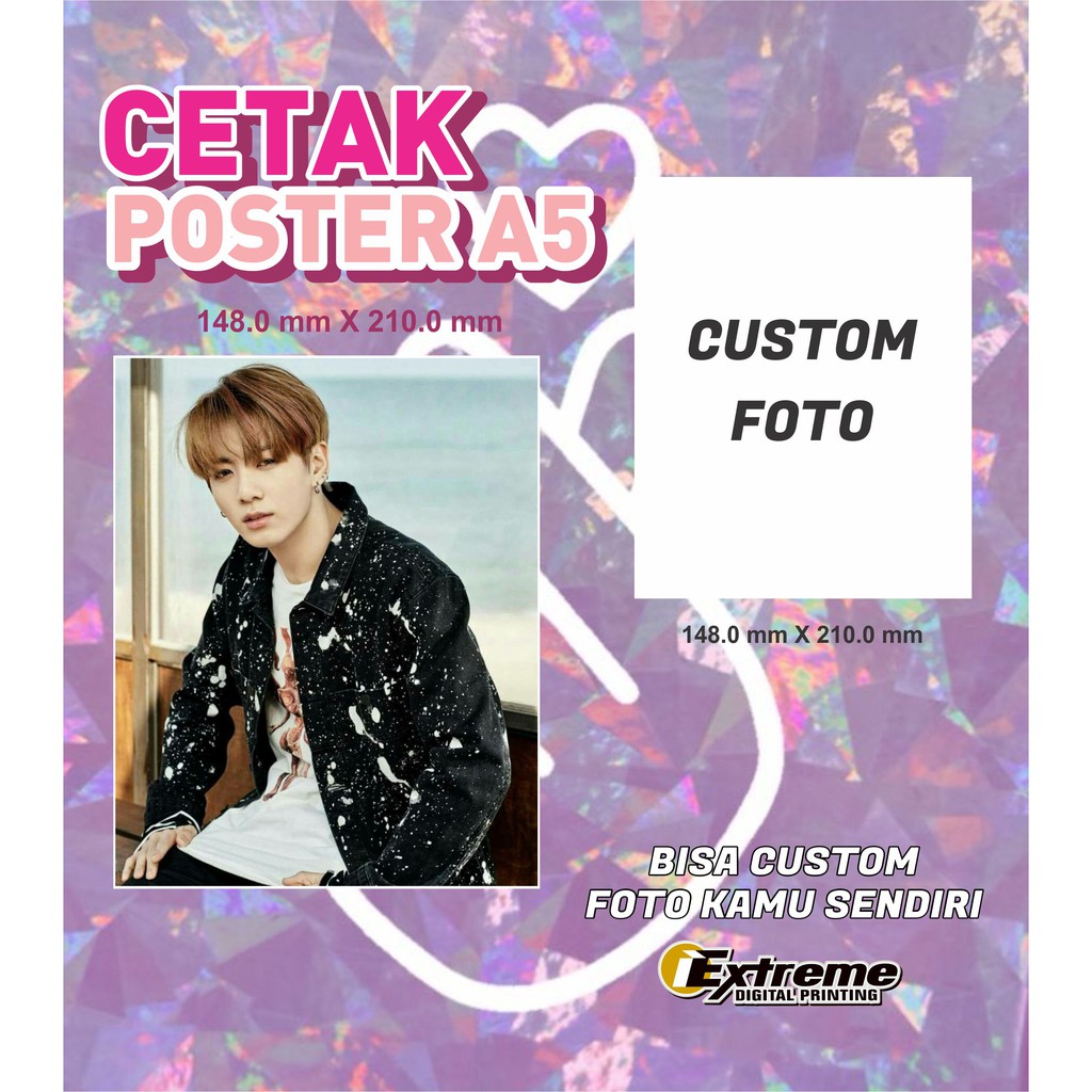 CETAK POSTER CUSTOM HARGA TERMURAH (A5)