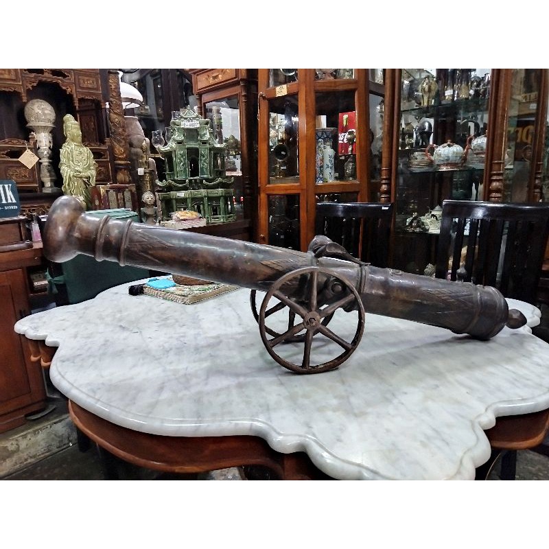 Bronze Canon VOC Antik