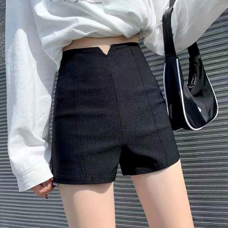 SISTER CHOICE | Pants Gyuri Black/ Celana pendek Highwaist Korea Gyuri Import