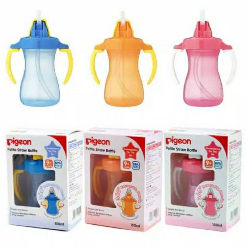 petite straw BOTTLE. botol pigeon petite