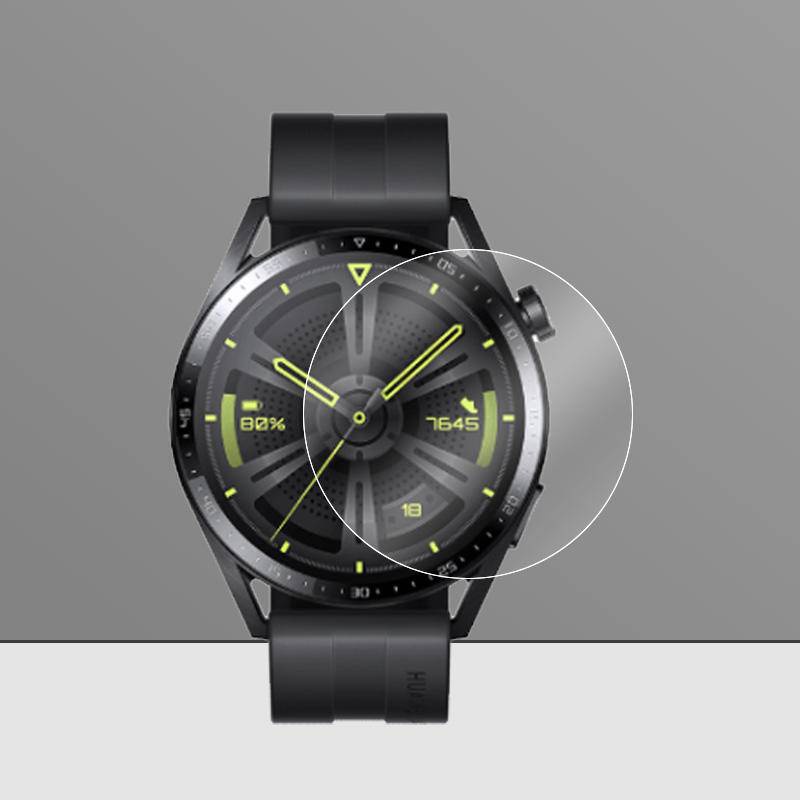 Untuk Huawei Magic 2watch 3 Pro 46mm Carbon Fiber Back film Sticker Penutup Pelindung Layar Kaca Untuk Huawei GT2 GT3 Pro 46mm Curved black edge film