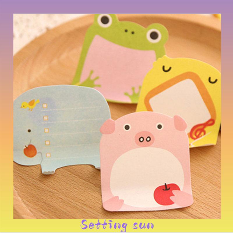 Imoda Kawaii Animals 20 Post-It Notes Waktu Merekam Post-It Notes Catatan Pelajar/Kantor TN