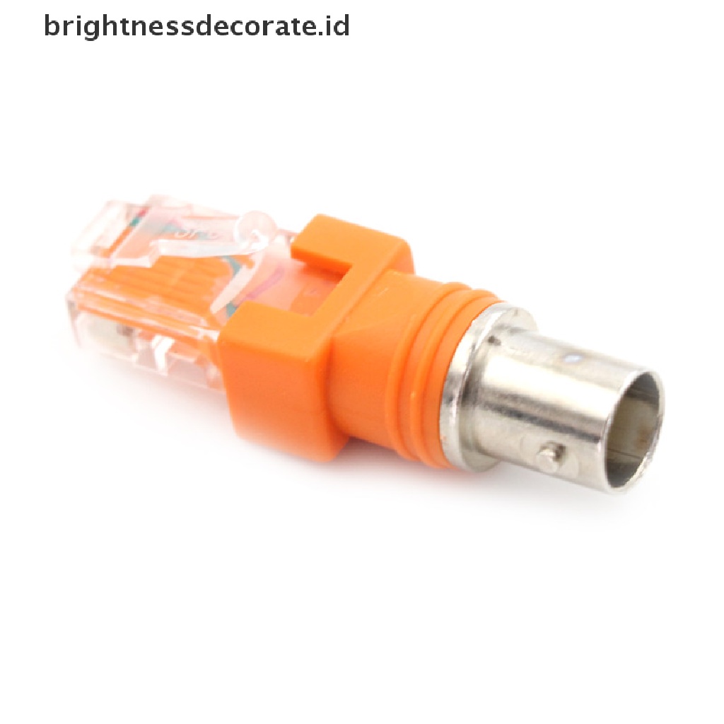 Adapter Konektor Bnc Female Ke Rj45 Male Coaxial Barrel Coupler Rj45