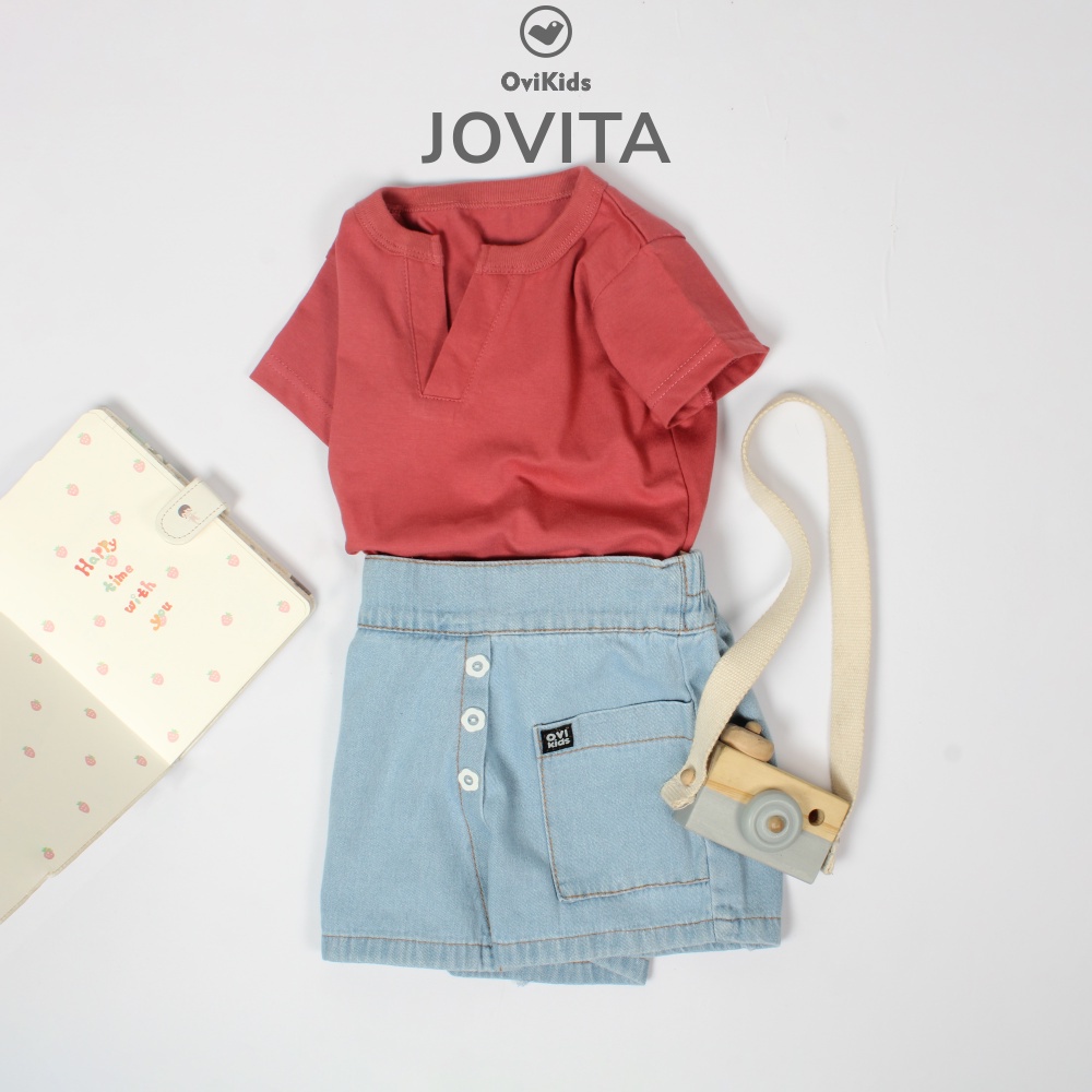 CELANA PENDEK ANAK SHORT PANTS JOVITA / LOVISA JEANS ANAK PEREMPUAN BAWAHAN JEANS FASHION ANAK PEREMPUAN 2-8 TAHUN OVIKIDS