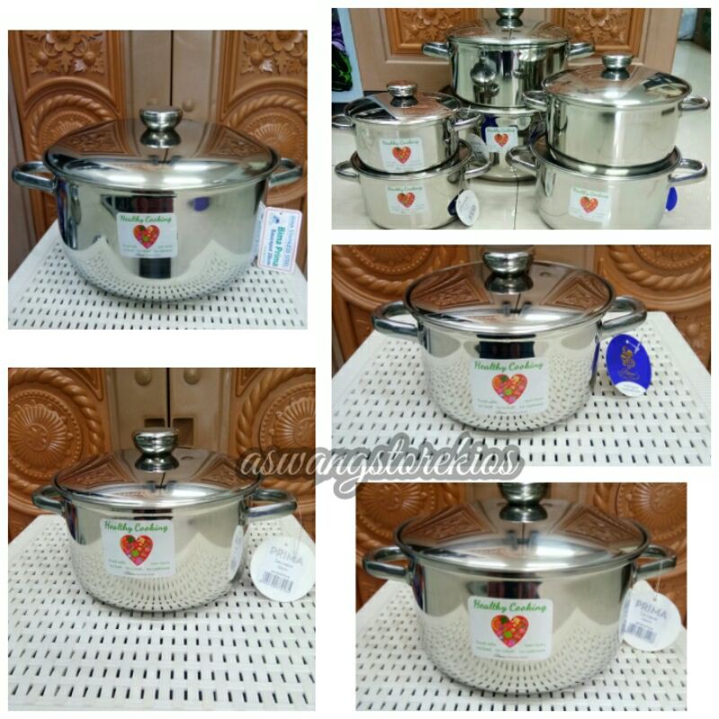 BIMA ORIGINAL Panci / Saucepot Full Stainless Series Bima Prima