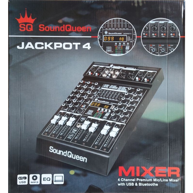 MIXER SOUNDQUEEN JACKPOT 4 Effect 256 Dsp + KOPER