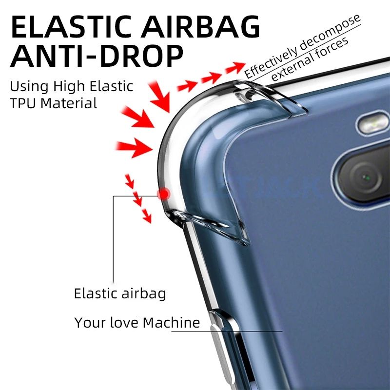 Case Sony Xperia XZ XZS XC XP XZ2 XZ3 XZ2 Xperia 1 X1 PREMIUM Sudut menonjol Anticrack