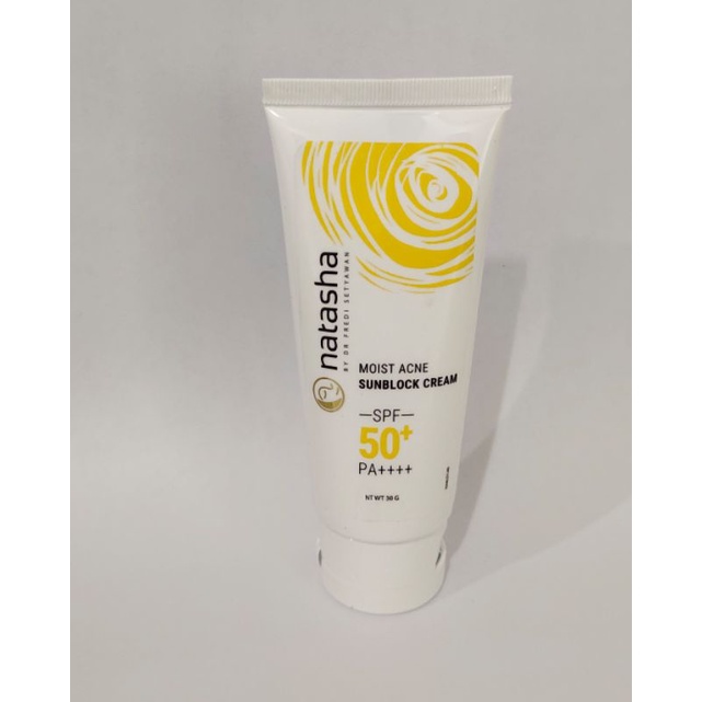 Natasha Moist Acne Sunblock Cream SPF 50+ PA++++ / Sunblock / Tirai