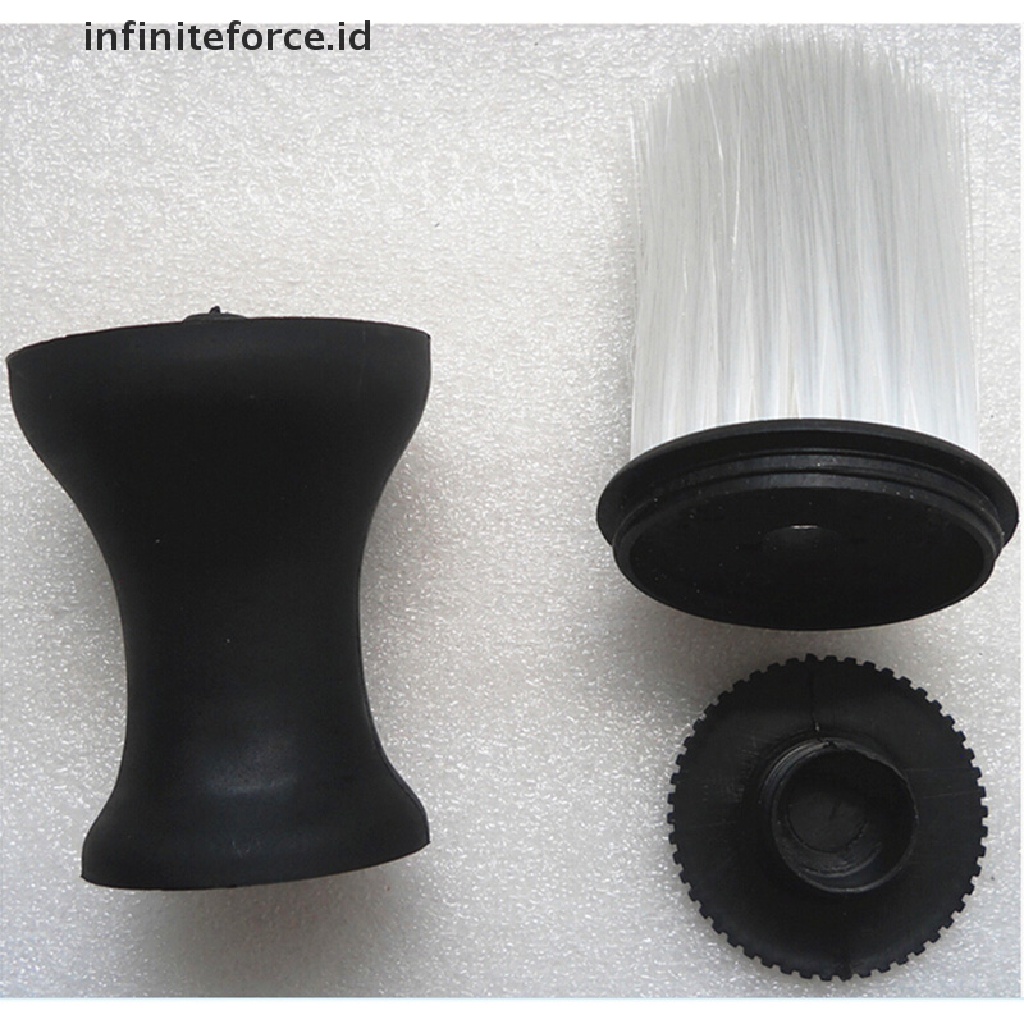 (Infiniteforce.Id) Sikat Pembersih Leher Warna Hitam Untuk Salon / Barber