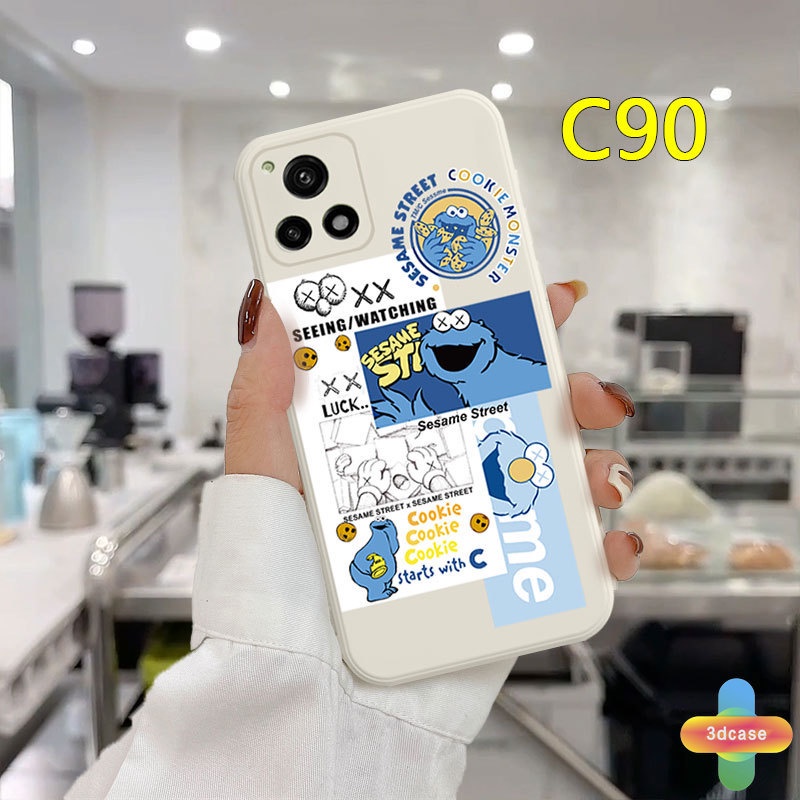 Soft TPU Case Realme C11 2021 C21Y C15 C21 C25 C20 C3 C12 C25S 5 5S 5i C17 7i C1 C31 C35 C25Y C2 C3i 6i C20A realme Narzo 20 10 10A 20A 30A A54 A15 A16 A9 A5 A7 A5S A95 A53 A33 Y12 Y20 A12 Sesame Street Anti-fall Case