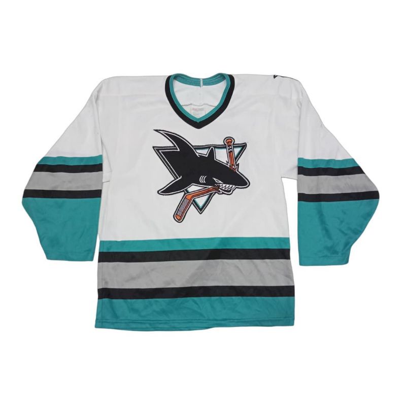 VINTAGE 90S JERSEY HOCKEY SAN JOSE SHARKS ORIGINAL SECOND