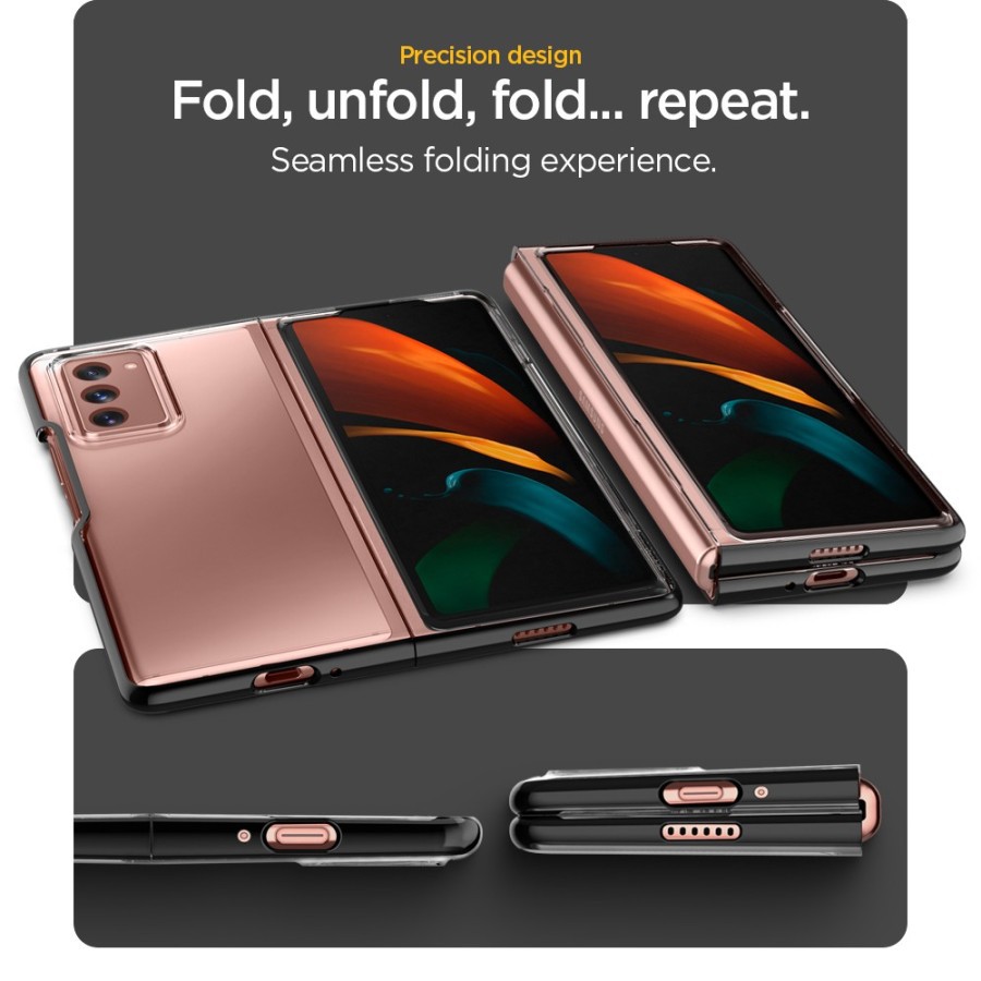 Hard Case Silikon Samsung Galaxy Z Fold 2 Bening Transparant Airbag Anti Crack bahan Soft TPU