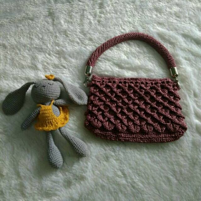 Tas rajut pesta handmade