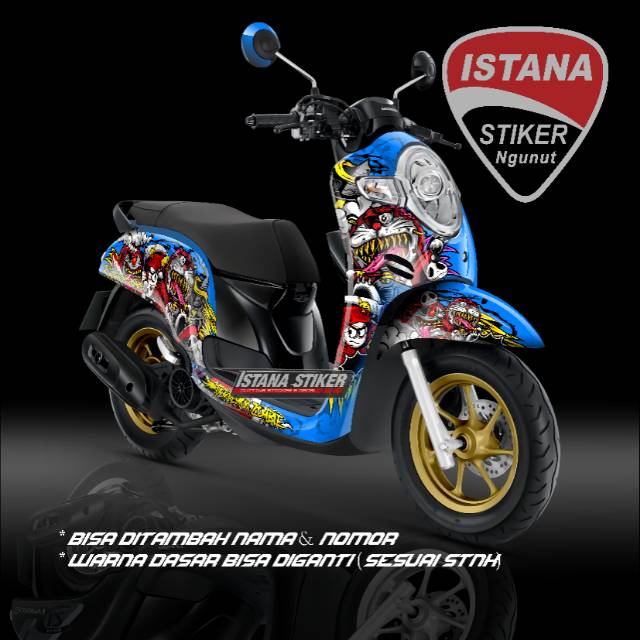 Decal Scoopy Doraemon Zombie