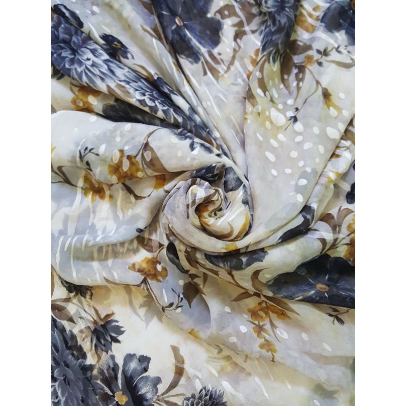 kain sutra asli 100% kain sutra motif mulebrry jacquard pure silk fabric