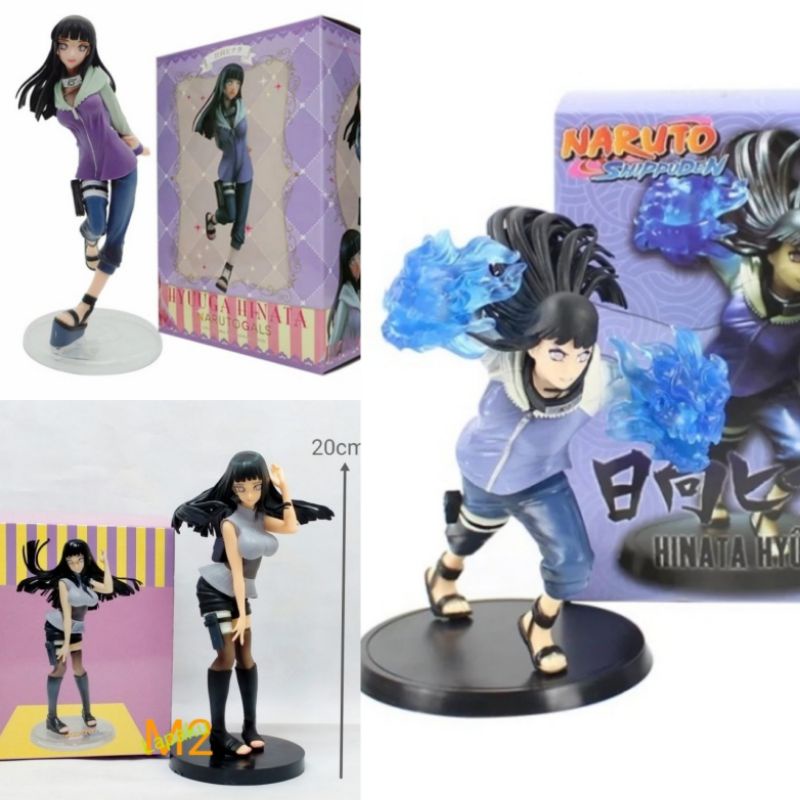 Figur Karakter Hinata Hyuga dari Seri Shippuden Gals, Ukuran 15-20 cm, Material Vinyl