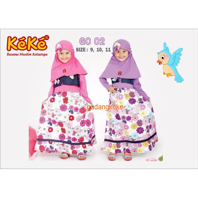KEKE GC 02 GAMIS ANAK KEKE BUSANA MUSLIM