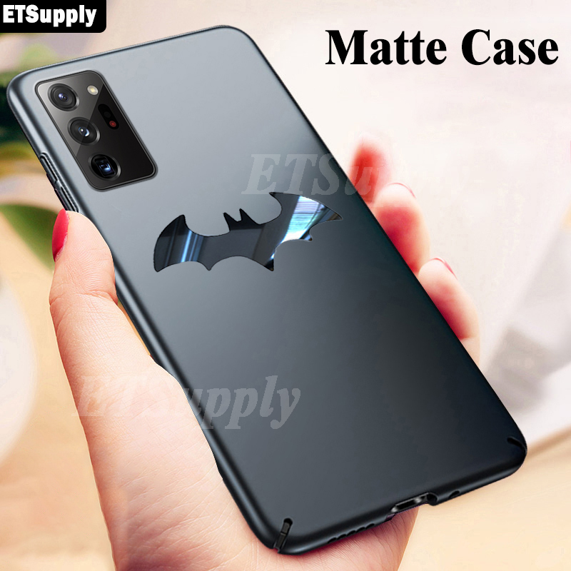 ETS Untuk Samsung Galaxy Note 20 Ultra Hard Case 3mm Ultra-tipis Super Light Metal Bat Man Casing Po