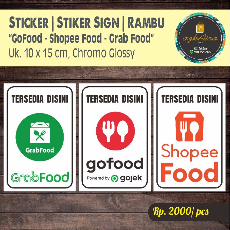 

Sticker Stiker Delivery Online Goput Greb - Uk. 10x15 cm