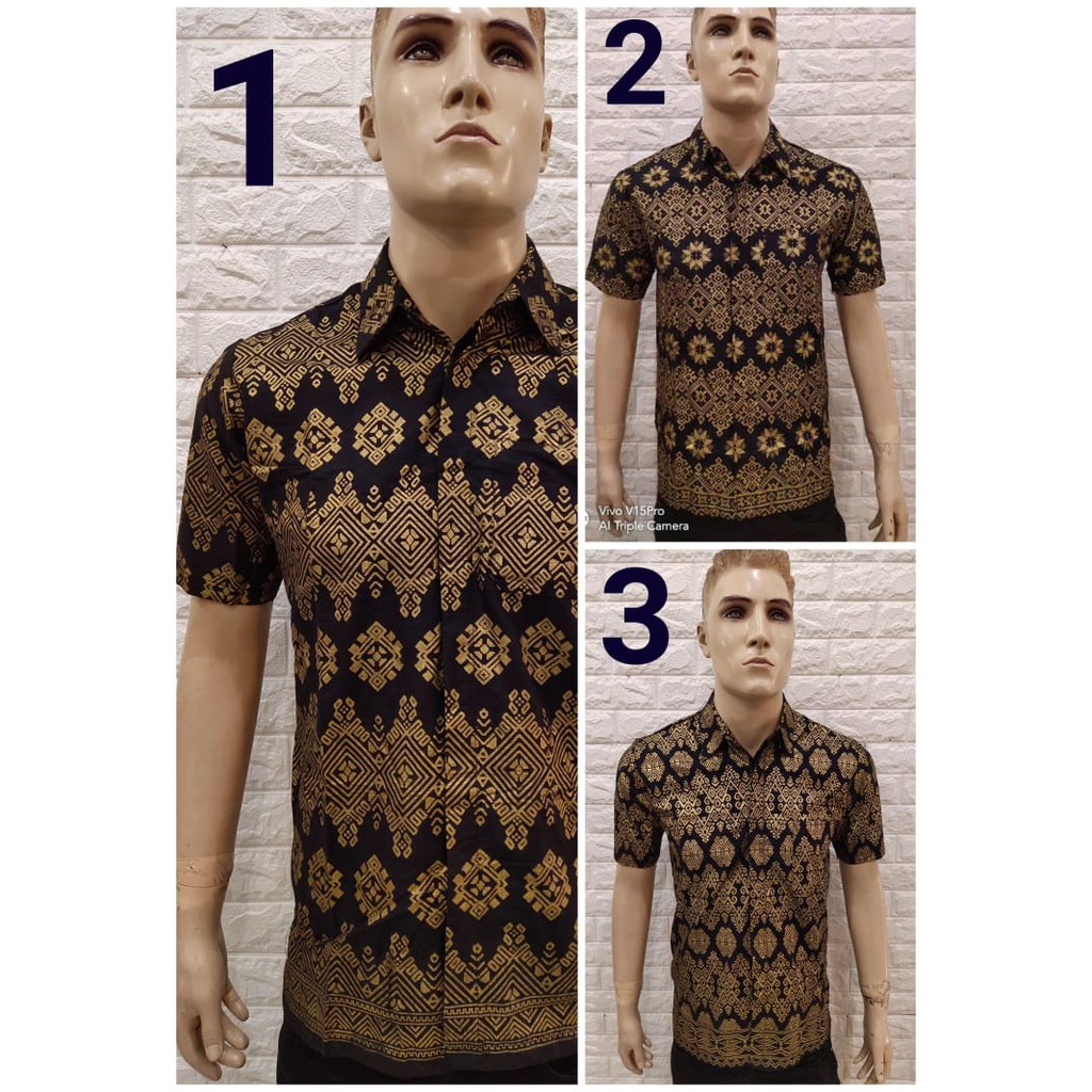 BATIK PRIA MOTIF EMAS