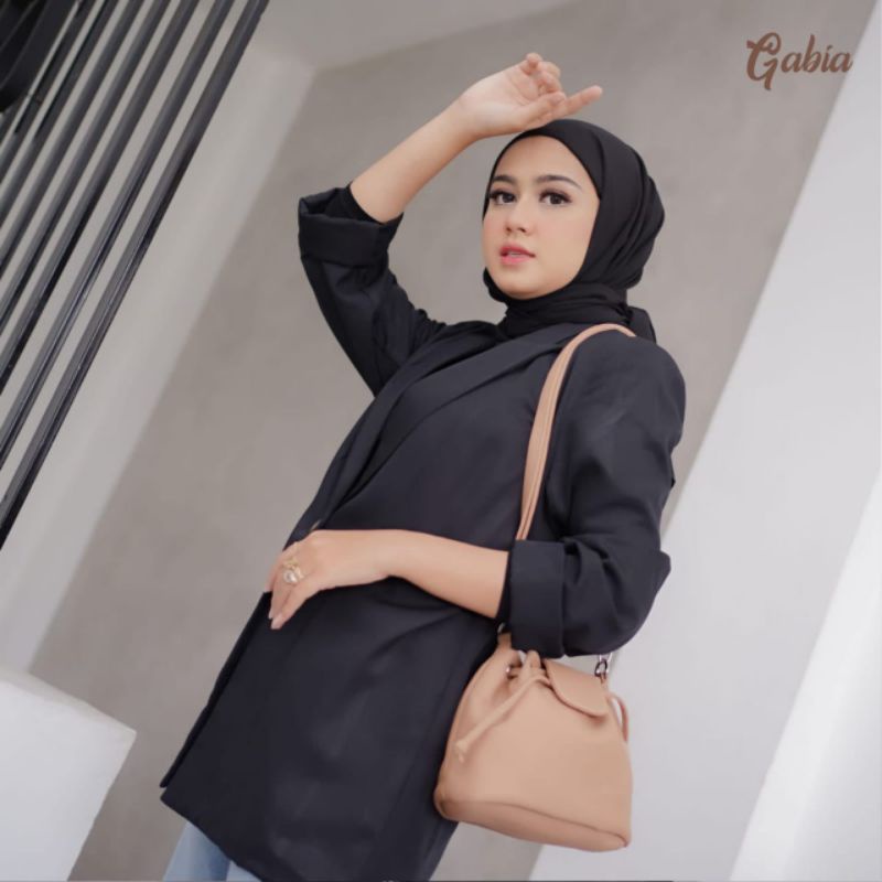 Tas Slempang Clara Serut By Gabia / Tas Murah / Best Seller /  waterproof Anti Air Ada Tali Panjang 