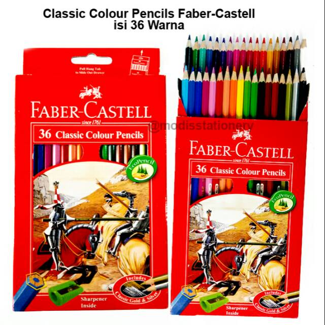 

Cat pencil warna 36 Faber-Castell classic colour