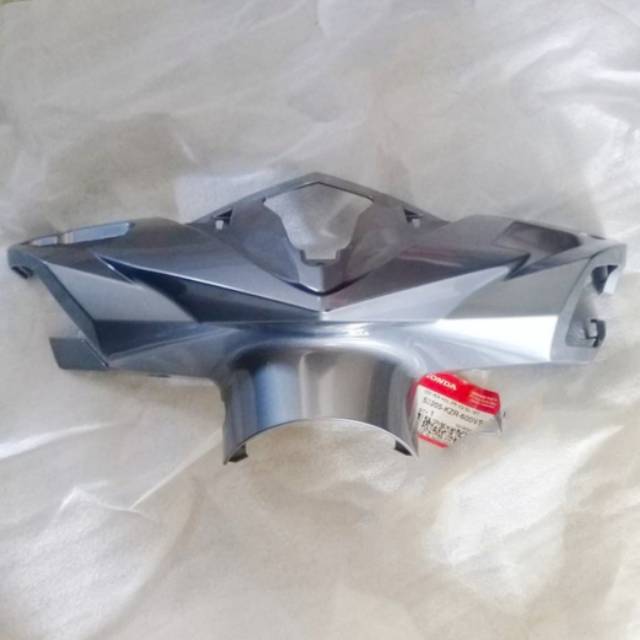 Cover Handle Fr Batok Lampu Depan Stang Vario 125 Techno Non LED Grey Ori AHM 53205KZR600VSM