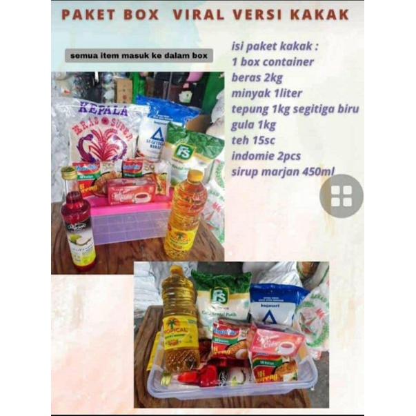 

Paket box munggahan/sembako
