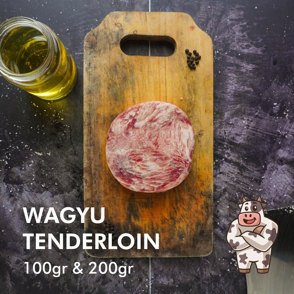 Wagyu Steak Tenderloin Meltique Premium Impor / Daging Sapi Steak Tenderloin Meltik 100 gr &amp; 200gr