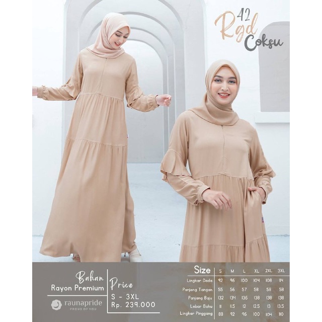 Rauna Gamis Rayon / GD-42 / Fashion Muslim