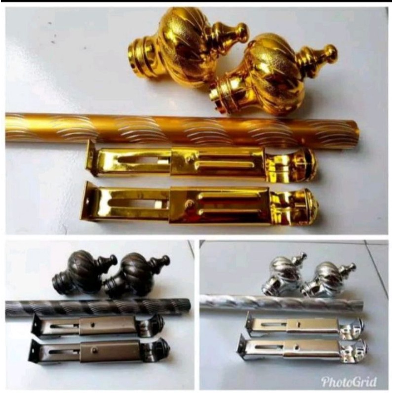 Besi Gorden-Tiang Gorden/Batang Gorden Full Set Minimalis
