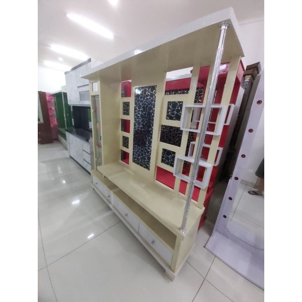 lemari buffet tv minimalis pajangan