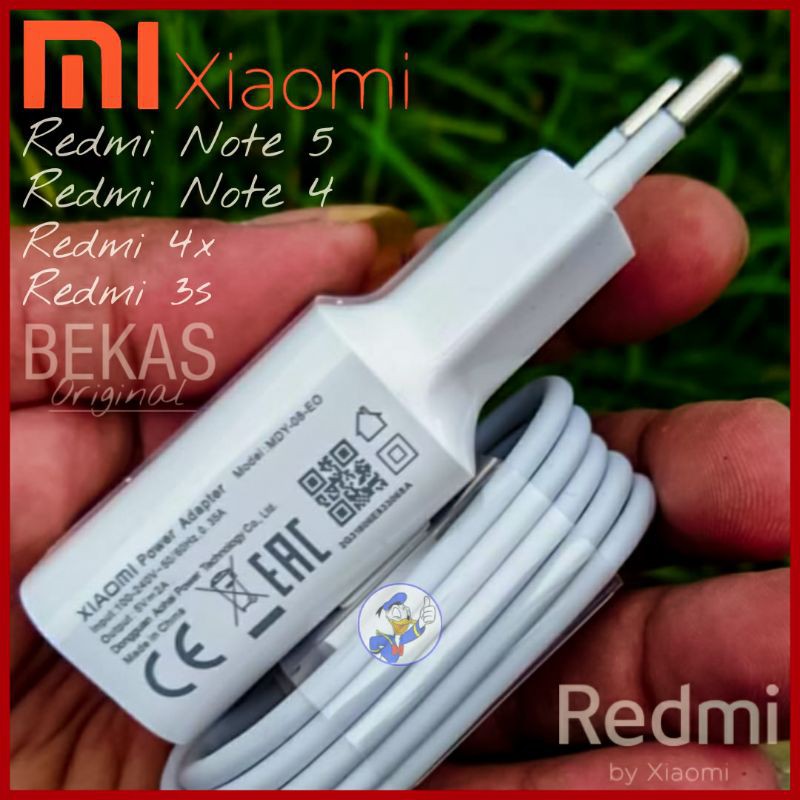 Charger Xiaomi Redmi 5 Plus | 4X | Note 5 | Note 4 Ori Bekas bawaan Hp