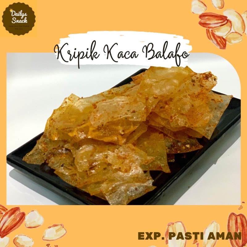 

SNACK KILOAN / MAKANAN RINGAN - KRIPIK KACA BALADO 250 Gram