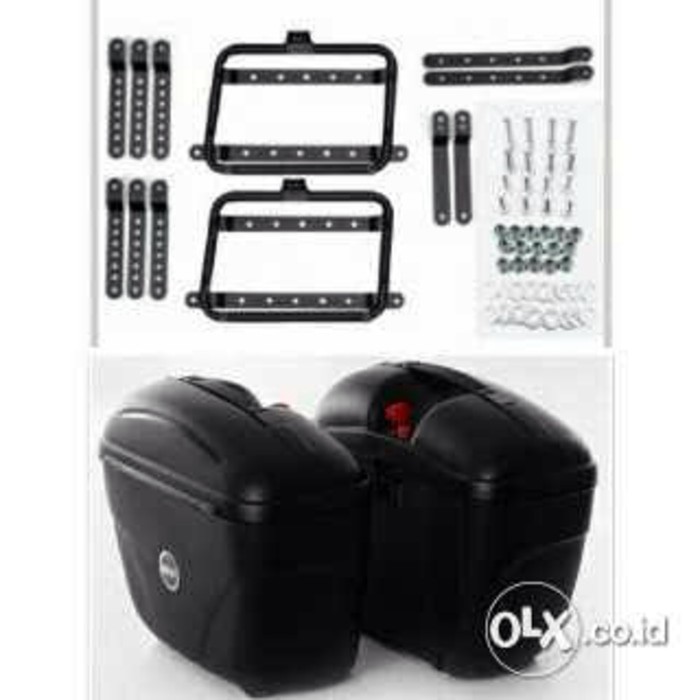 sepaket side box/box samping givi e21+bracket givi sb2000